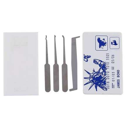 Kit de crochetage carte de crédit – 5 pièces
