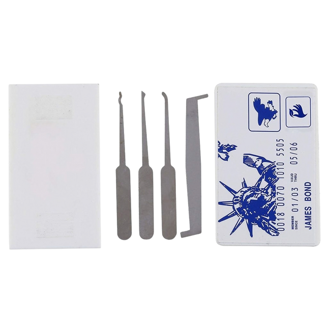 Kit de crochetage carte de crédit – 5 pièces