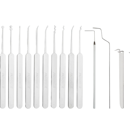 Southord M2000B – Kit de crochetage ultra-fin - 22 pièces - épaisseur 0,5mm