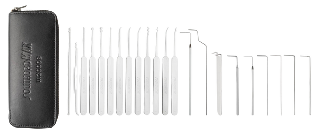 Southord M2000B – Ultra dunne lockpick set - 22 delig - 0,5mm dikte