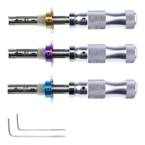 HUK tubular pick 7 goupilles (lot de 3 : 7,0mm, 7,5mm, 7,8mm)
