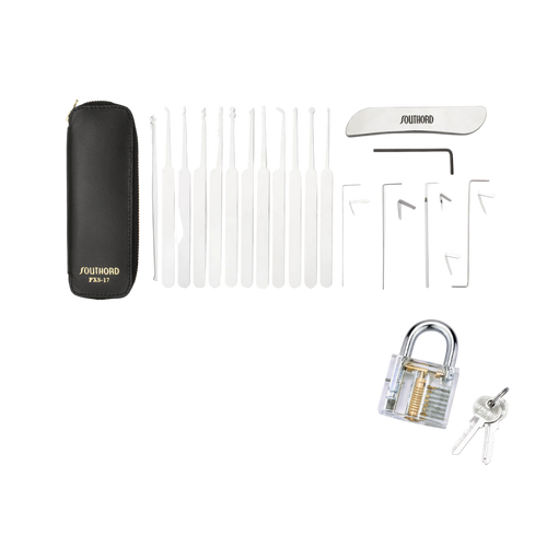 Southord PXS-17 – Kit de crochetage avec serrure d'entraînement incluse