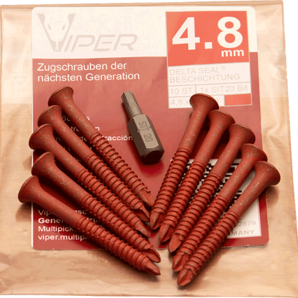 Vis extractrices 4,8 mm - Pro - 10 pièces