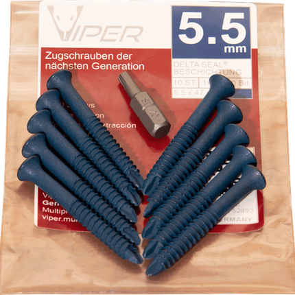 Vis extractrices 5,5 mm - Pro - 10 pièces